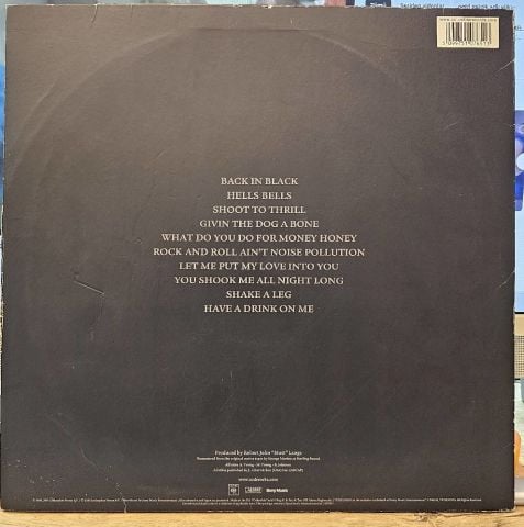 AC/DC – Back In Black LP PLAK