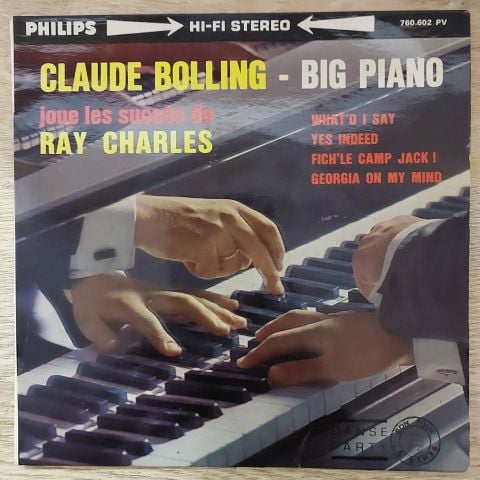 Claude Bolling – Joue Les Succes De Ray Charles 45LİK PLAK