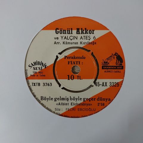 Gönül Akkor – Böyle Gelmiş Böyle Geçer Dünya 45LİK PLAK