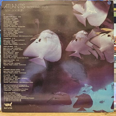 Björn J:Son Lindh – Atlantis - Bilder Från En Ö LP PLAK