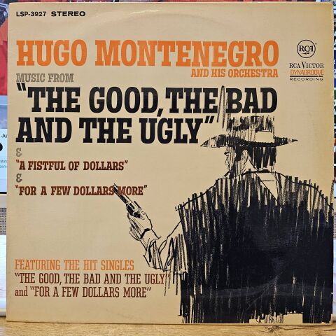Hugo Montenegro And His Orchestra – Music From 'A Fistful Of Dollars', 'For A Few Dollars More' & 'The Good, The Bad And The Ugly' LP PLAK...