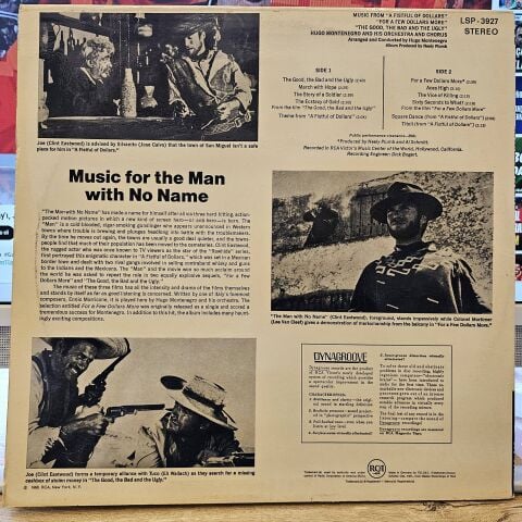 Hugo Montenegro And His Orchestra – Music From 'A Fistful Of Dollars', 'For A Few Dollars More' & 'The Good, The Bad And The Ugly' LP PLAK...