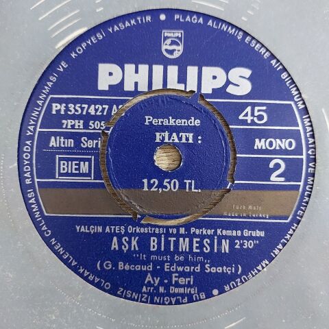 Ay-feri – Çal Çingene Çal / Aşk Bitmesin 45LİK PLAK