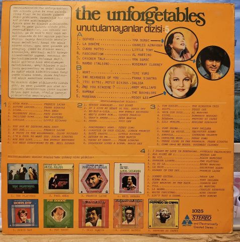 Various – The Unforgetables / Unutulmayanlar Dizisi: 5 LP PLAK
