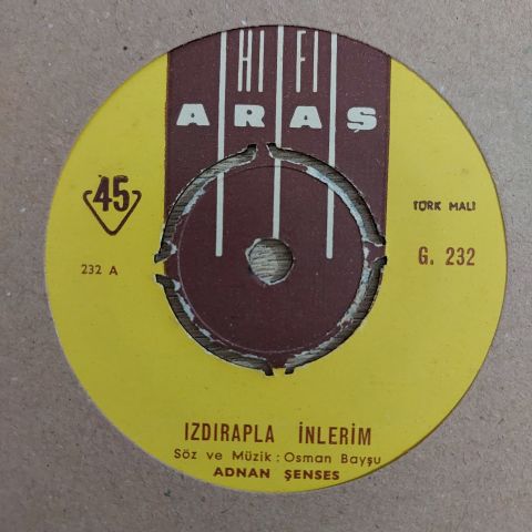 Adnan Şenses – Izdırapla İnlerim 45LİK PLAK