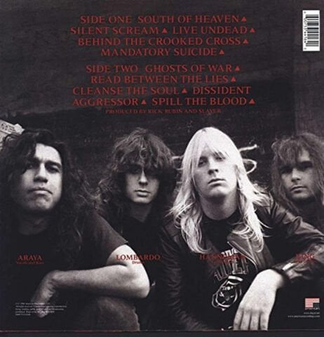 Slayer – South Of Heaven LP PLAK