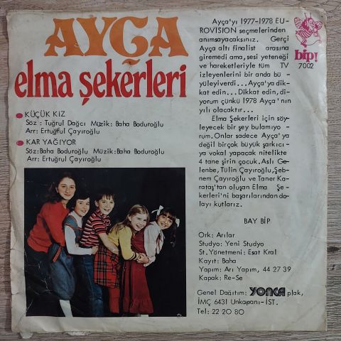 Ayça Ve Elma Şekerleri – Küçük Kız / Kar Yağıyor 45LİK PLAK