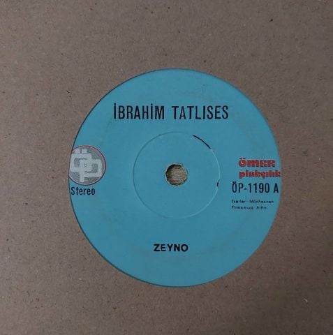 İbrahim Tatlıses – Zeyno / Seven Bahtiyar Olmaz 45LİK PLAK