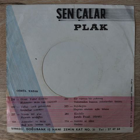 Gönül Yazar – Nazende Sevdiğim 45LİK PLAK