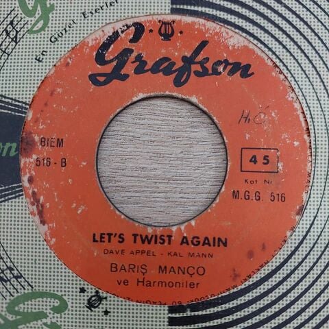BARIŞ MANÇO VE HARMONİLER - THE TWİST 45LİK PLAK