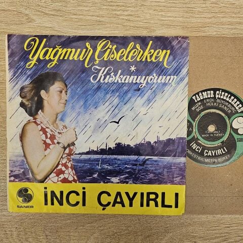İNCİ ÇAYIRLI - YAĞMUR KARA KARA GÖZLER 45LİK PLAK