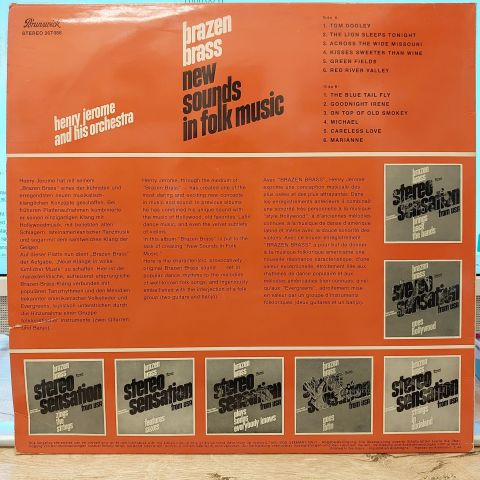 Henry Jerome And His Orchestra – Brazen Brass New Sounds In Folk Music LP PLAK