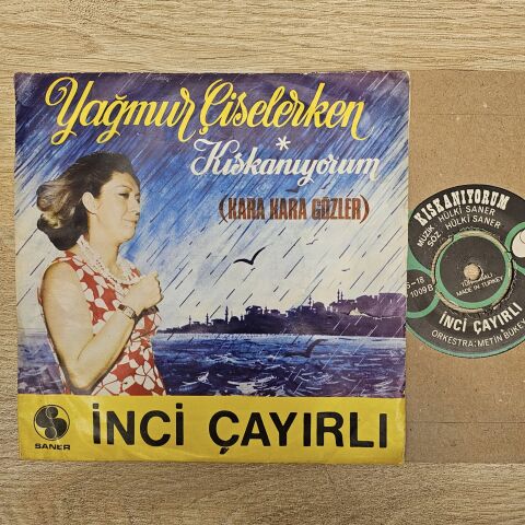 İNCİ ÇAYIRLI - YAĞMUR KARA KARA GÖZLER 45LİK PLAK