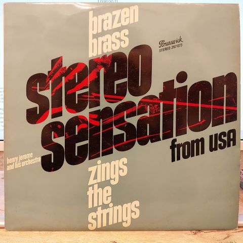Henry Jerome And His Orchestra – Brazen Brass Zings The Strings LP PLAK
