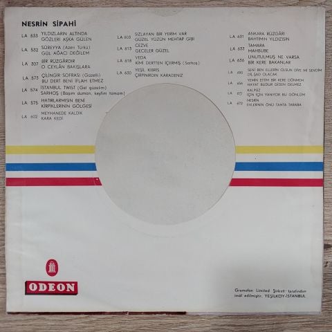 Nesrin Sipahi – Yıldızların Altında / Gözleri Aşka Gülen 45LİK PLAK