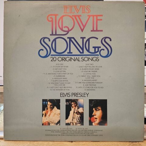 Elvis Presley – Elvis Love Songs (20 Original Songs) LP PLAK