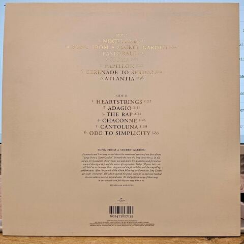Secret Garden – Songs From A Secret Garden (30th Anniversary Edition) LP PLAK