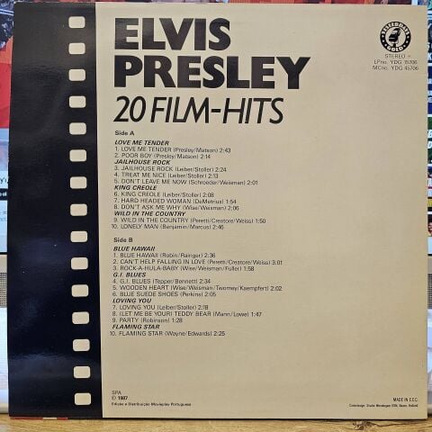 Elvis Presley – 20 Film-Hits LP PLAK