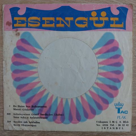 Esengül – Çok Geç Olmadan / Taht Kurmuşsun Kalbime 45LİK PLAK