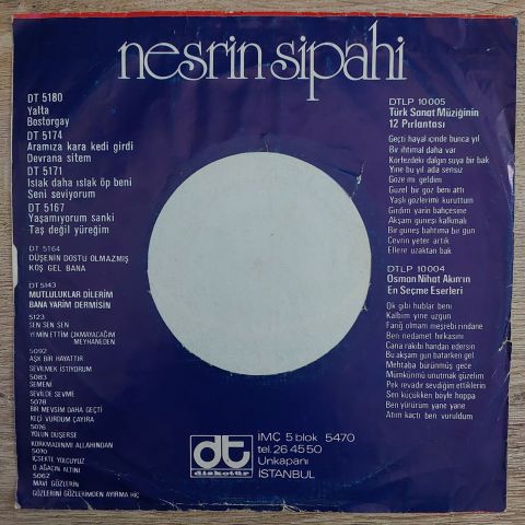Nesrin Sipahi – Aramıza Kara Kedi Girdi / Devrana Sitem 45LİK PLAK