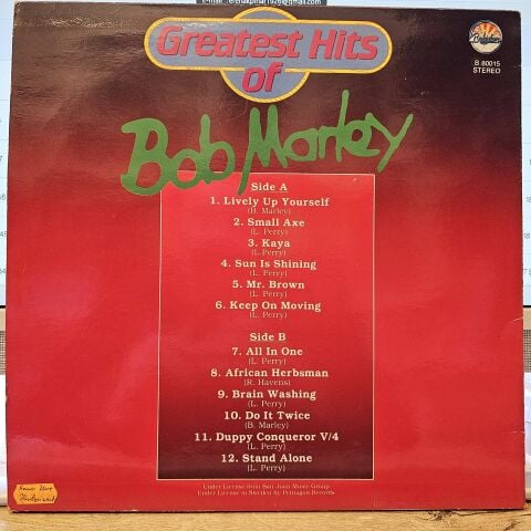 Bob Marley – Greatest Hits Of LP PLAK