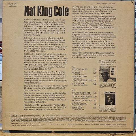 Nat King Cole – When You're Smiling LP PLAK