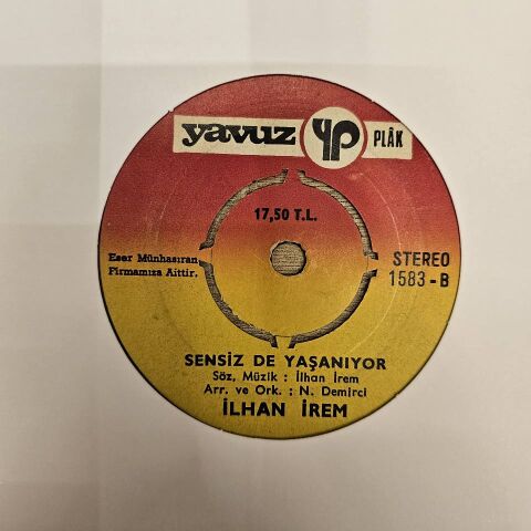 İlhan İrem – Son Selam / Sensiz De Yaşanıyor 45LİK PLAK