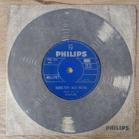 Mustafa Kemal Atatürk – Kendi Sesiyle Atatürk 45LİK PLAK