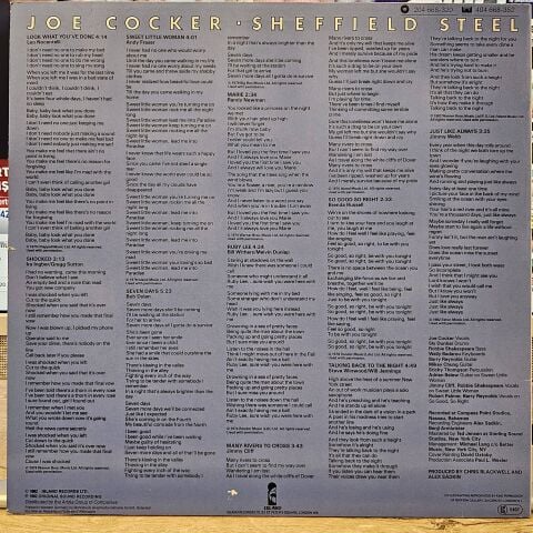 Joe Cocker – Sheffield Steel LP PLAK