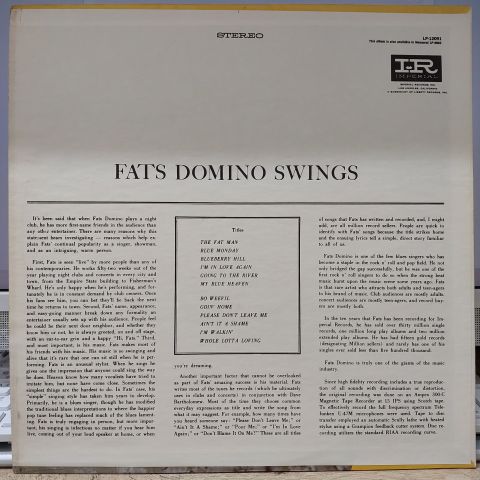 Fats Domino – Fats Domino Swings LP PLAK