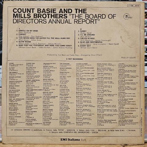 Count Basie And The Mills Brothers – The Board Of Directors Annual Report LP PLAK
