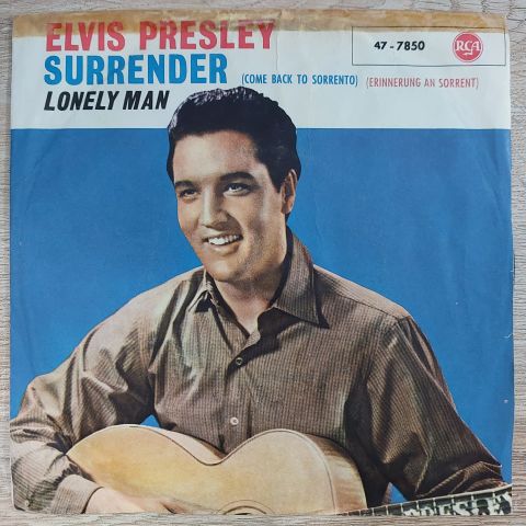 Elvis Presley – Surrender / Lonely Man 45LİK PLAK