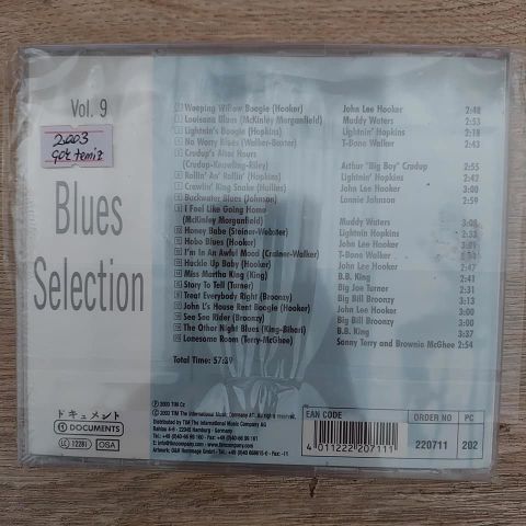 BLUES SELECTİON VOL.9 CD