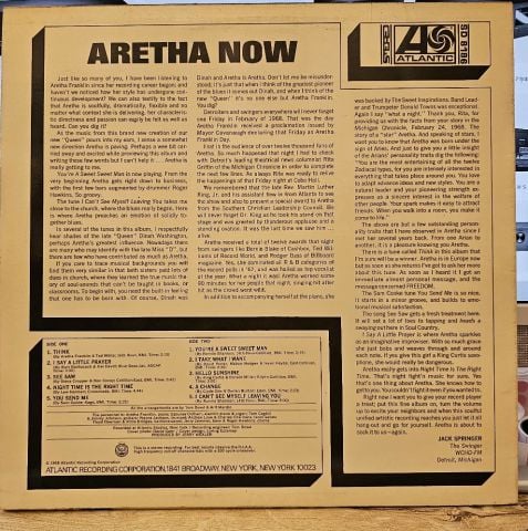Aretha Franklin – Aretha Now LP PLAK