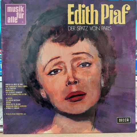 Edith Piaf – Der Spatz Von Paris LP PLAK