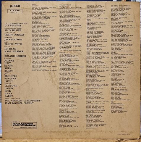 Cat Stevens – Buddha And The Chocolate Box LP PLAK