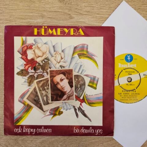 Hümeyra – Aşk Kapıyı Çalınca / Bir Damla Yaş 45LİK PLAK