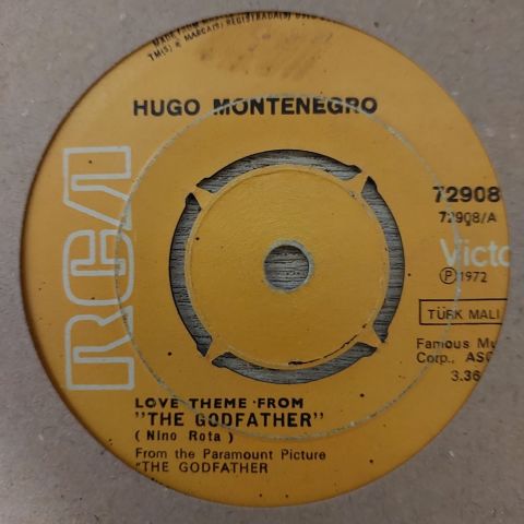 Hugo Montenegro – Love Theme From ''The Godfather'' 45LİK PLAK