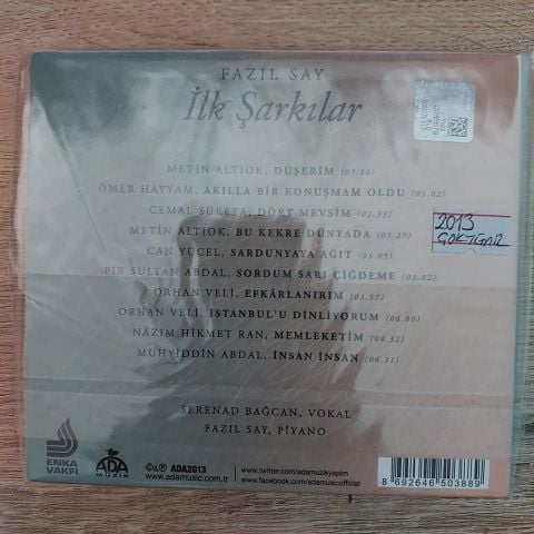 FAZIL SAY - İLK ŞARKILAR CD