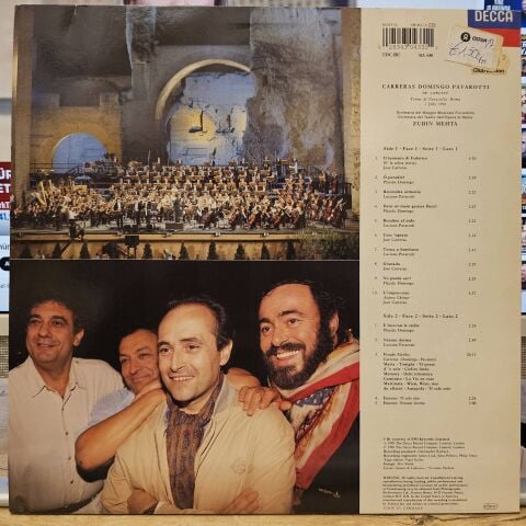 Carreras, Domingo, Pavarotti, Mehta – In Concert LP PLAK