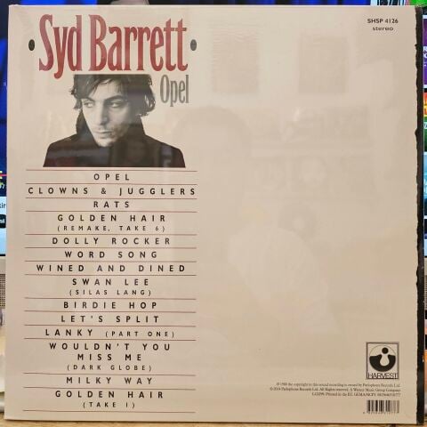 Syd Barrett – Opel LP PLAK