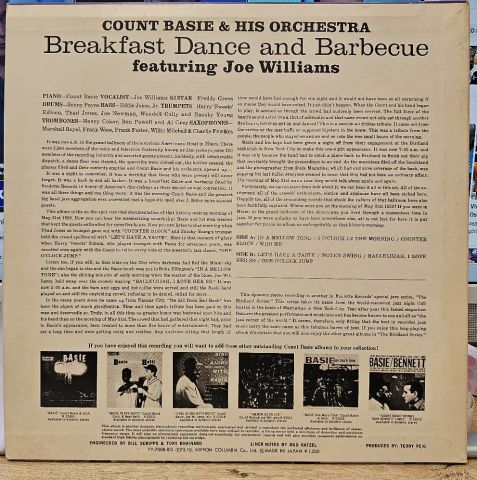 Count Basie & His Orchestra Featuring Joe Williams – Breakfast Dance And Barbecue LP PLAK