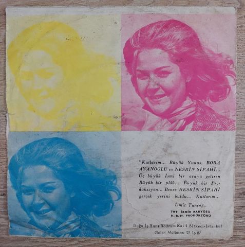 Nesrin Sipahi – Kara Mehmet / Yunus 45LİK PLAK