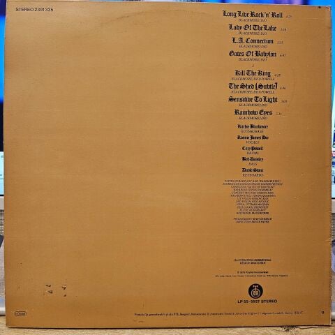 Rainbow – Long Live Rock 'N' Roll LP PLAK
