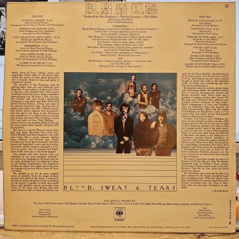 Blood, Sweat & Tears – B, S & T; 4 LP PLAK