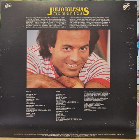 Julio Iglesias – Momentos LP PLAK