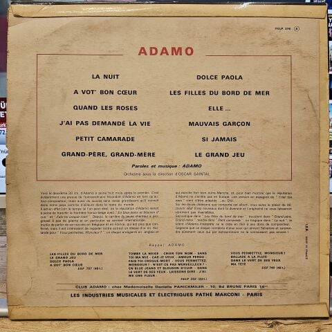 Adamo – Adamo Volume 2 LP PLAK