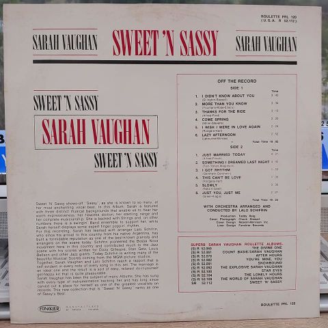 Sarah Vaughan – Sweet 'N' Sassy LP PLAK