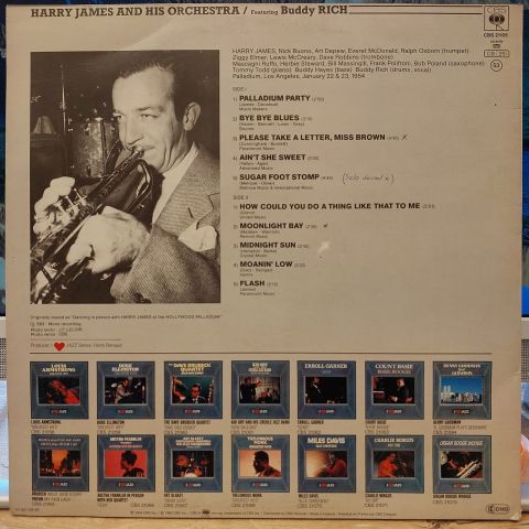 Harry James And His Orchestra Featuring Buddy Rich – I Love Jazz LP PLAK