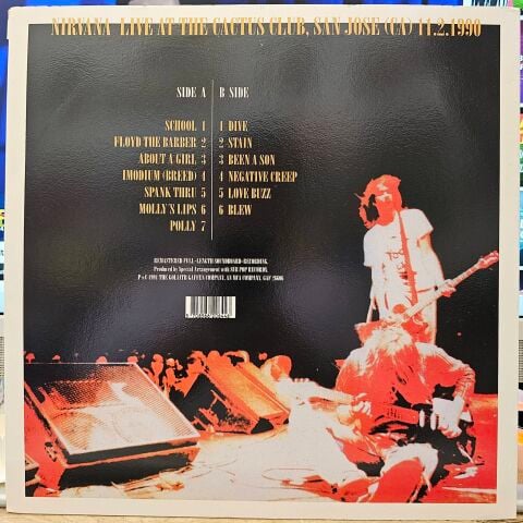 Nirvana – Live At The Cactus Club LP PLAK
